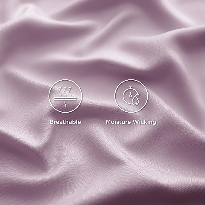 Bedsure Cooling Sheets Twin XL, Rayon Derived from Bamboo, Breathable & Soft - Image 4