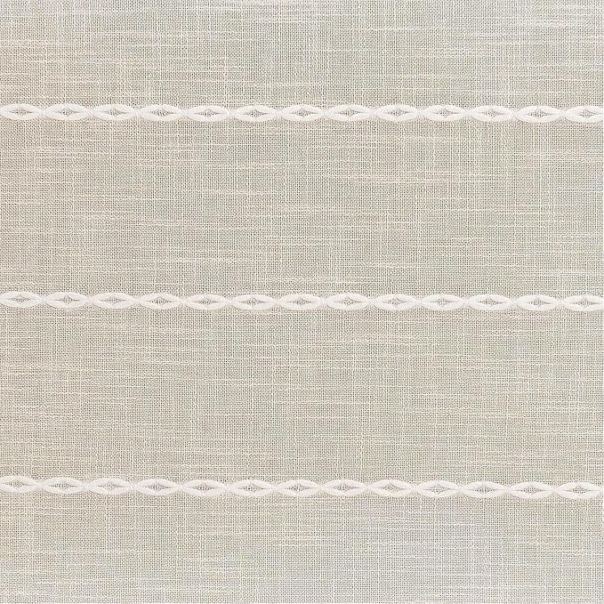 ZeeMart Farmhouse Braided Striped Table Runner, Rustic Cream Table Runners 36 - Image 6