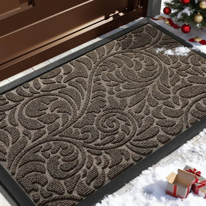 Yimobra Door Mat Outside Entrance 29.5x17, Waterproof Sturdy Outdoor Mats by Yimobra