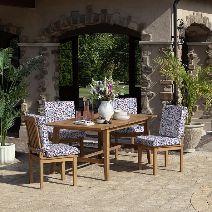 Arden Foam Outdoor Dining Chair Cushion, 20 x 20, Made - Image 6