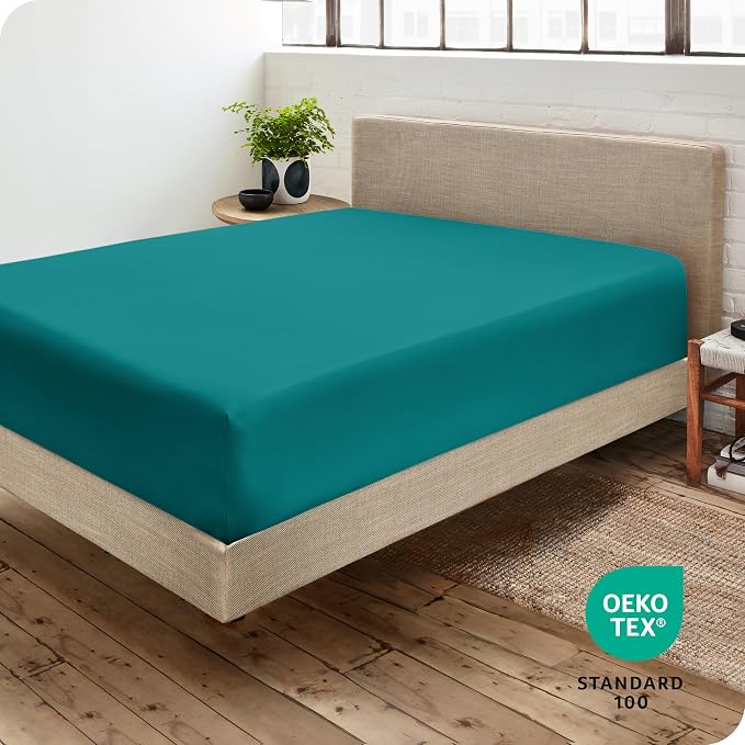 Bare Home Fitted Bottom Sheet Queen Size - Image 4