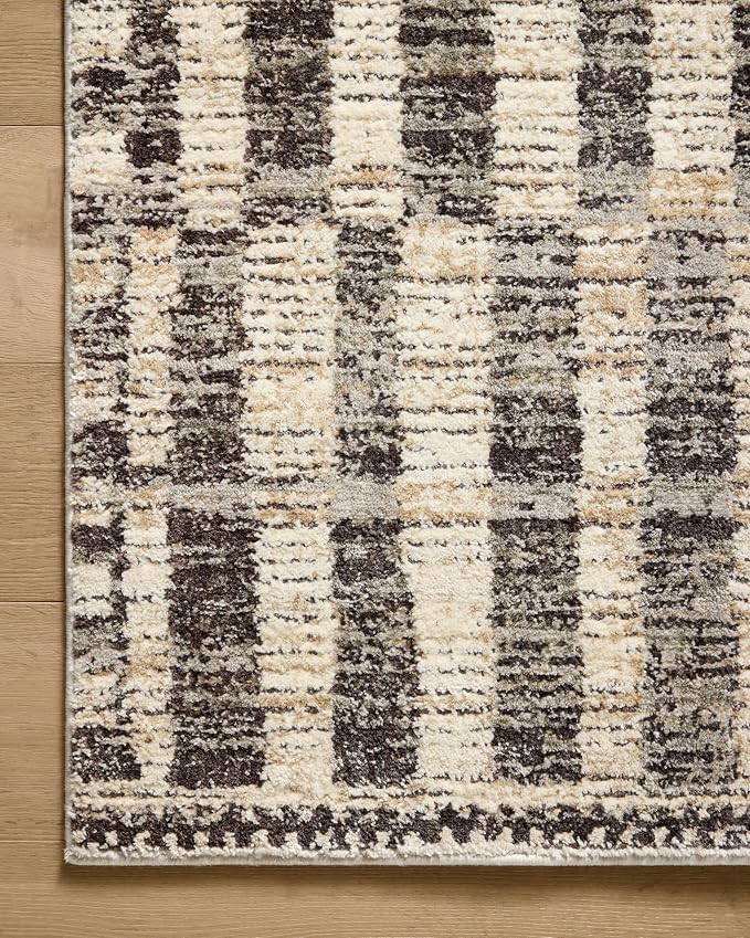 Loloi Jeremiah Brent Bleecker Collection BLE-03 Beige/Stone 2'-7" x 10'-0" - Image 6
