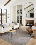 Loloi Adrian Collection ADR-04 Denim/Multi 2'-6" x 12'-0", .19" Thick Runner Rug by Loloi