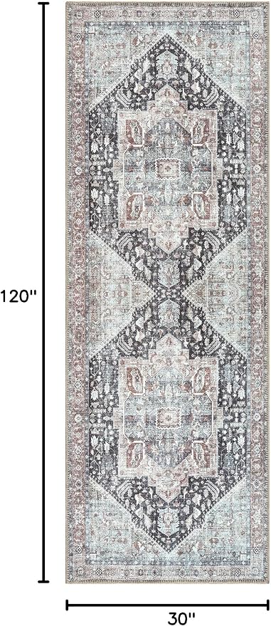 Bloom Rugs Washable Non-Slip 10 ft Runner - Image 2