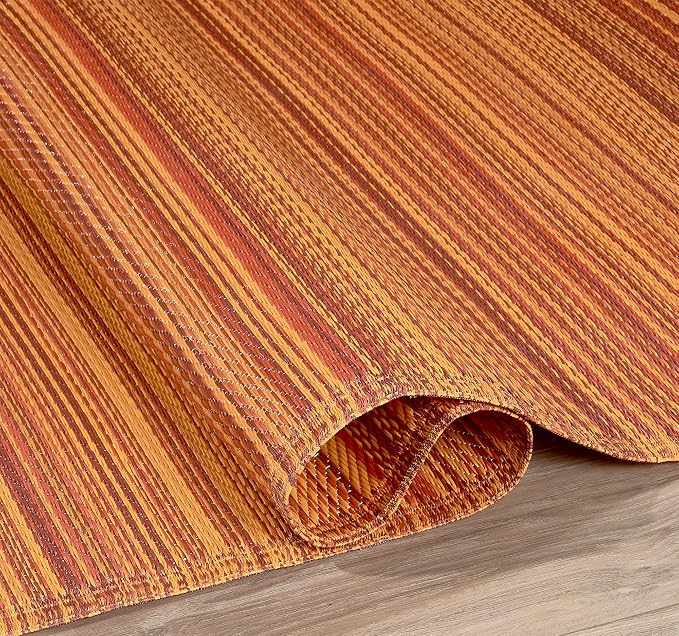 Fab Habitat Stripe Coastal Colorful Outdoor Rug - Image 3