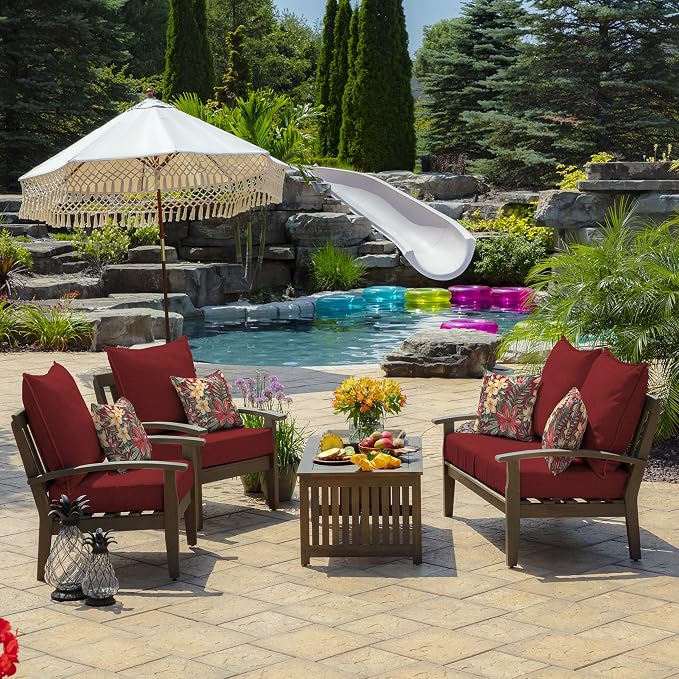 Arden Outdoor Deep Seat Cushion Set, 22 in x 24 in, Weather-Proof, Rain-Proof - Image 8