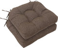 RACE LEAF 19" x 19" Patio Chair Seat Pads Brown by RACELEAF