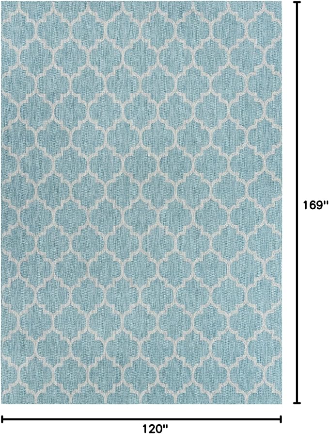 Unique Loom Outdoor Trellis Collection Area Rug - Image 2