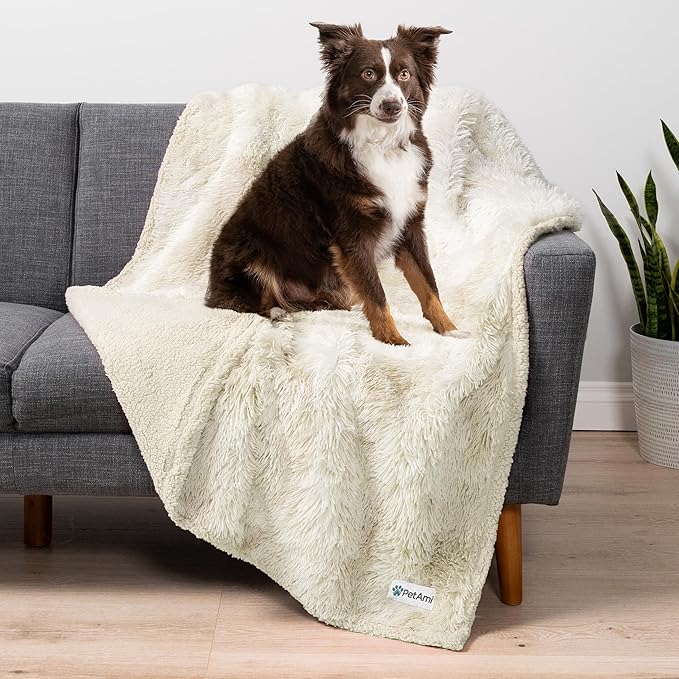 PetAmi Waterproof Dog Blanket for Medium Large Dogs, Calming Fleece Cat Blanket by PetAmi