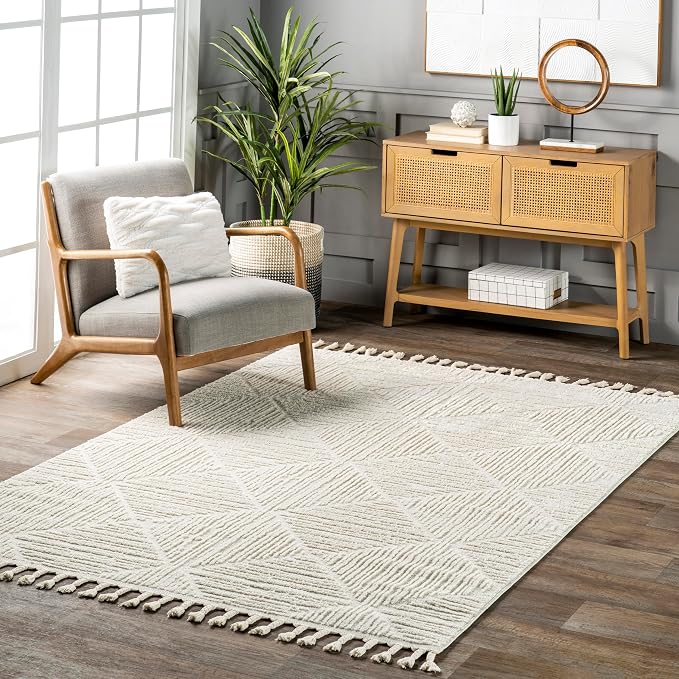 nuLOOM Kerry Cream, Soft and Cozy, High Traffic, Stain Resistant, Easy Clean by nuLOOM