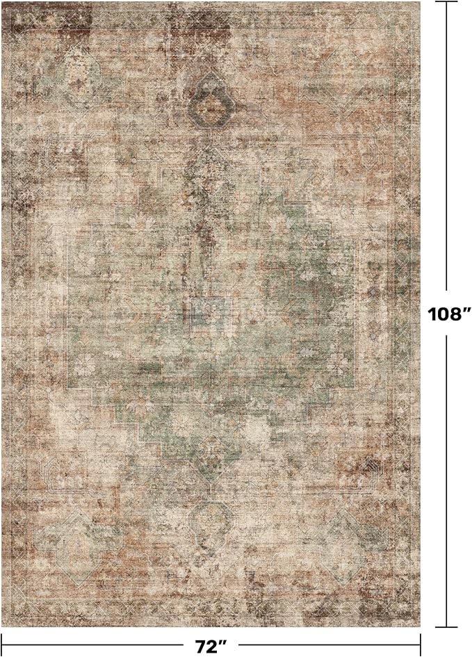 Vintage Dark 6x9 Living Room Rug - Image 2