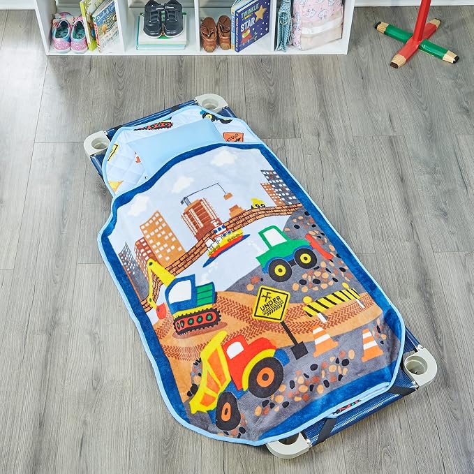 EVERYDAY KIDS Cute Preschooler and Toddler Cot Nap Mat - Image 2