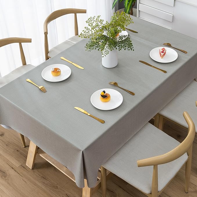 Square Table Cloth, 100% Waterproof Tablecloth Oil Proof Spill Proof Vinyl by Unknown