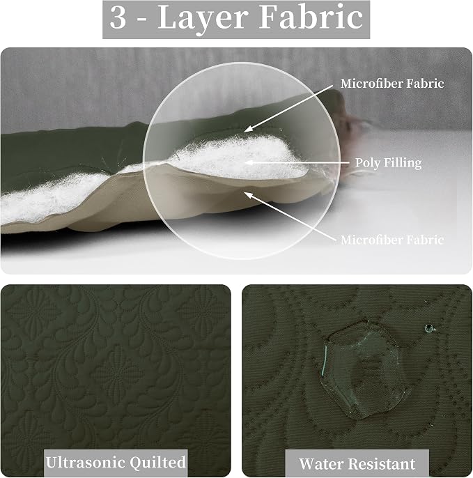 Easy-Going Twin Size Reversible Quilt Set - Image 5