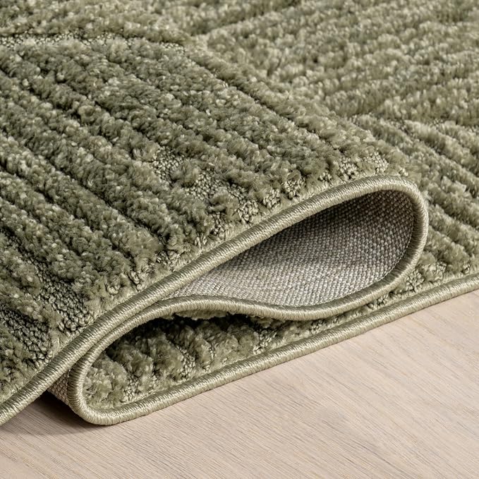 nuLOOM Kerry Green, Soft and Cozy, High Traffic, Stain Resistant, Easy Clean - Image 5