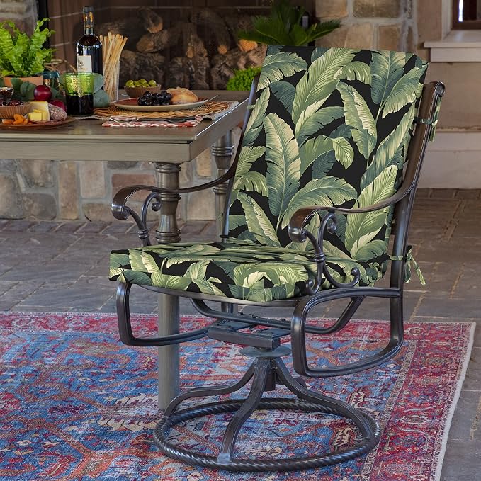 ARDEN Outdoor Dining Chair Cushion, 20 x 20, Rain-Proof, Fade Resistant - Image 2