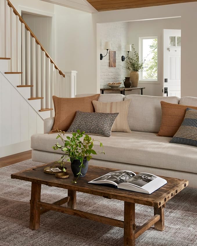 Loloi Angela Rose Ember Collection EMB-10 Fog/Dove 5'-3" x 7'-6" Area Rug - Image 2