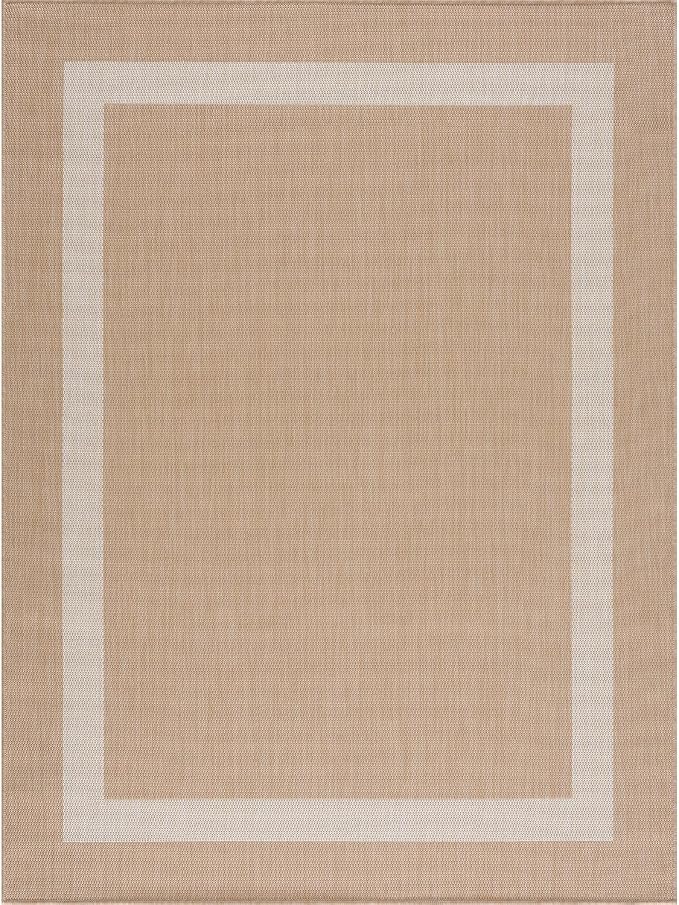 CAMILSON Outdoor Rug 5x7, Modern Outside Rugs - Image 3