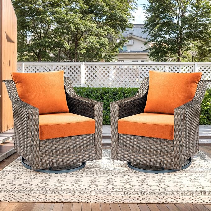 Luxury Outdoor Seat Cushion Set-24 x 24 x 6 Inch Outdoor Chair Cushions - Image 2