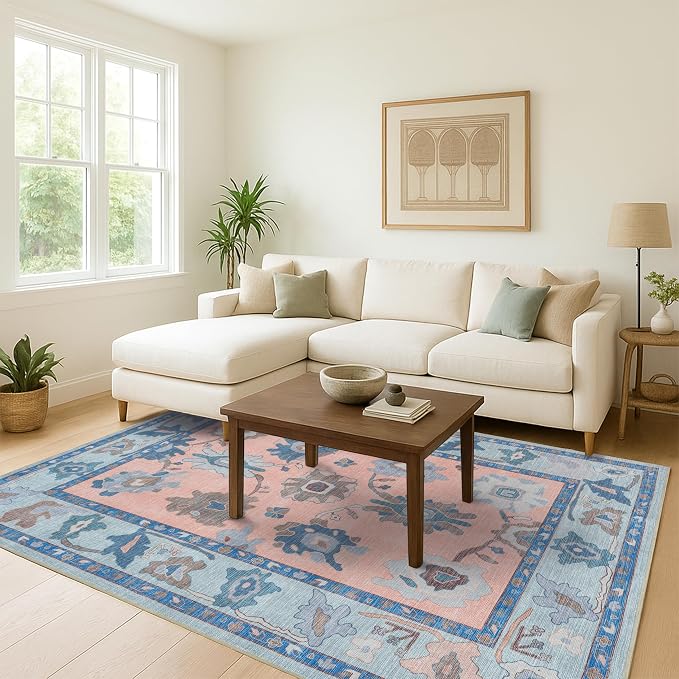Fame Living Modern Oushak Rug, Small Throw, Accent Area Rug - Image 9
