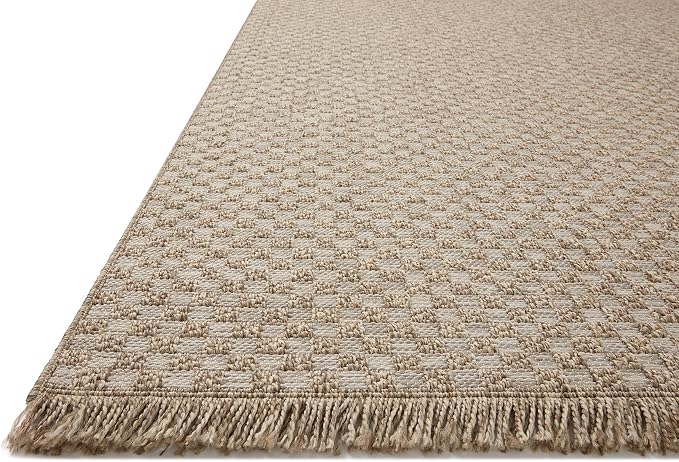 Loloi Dawn Collection Indoor/Outdoor DAW-02 Tan 2'-3" x 10'-0" Runner Rug - Image 3