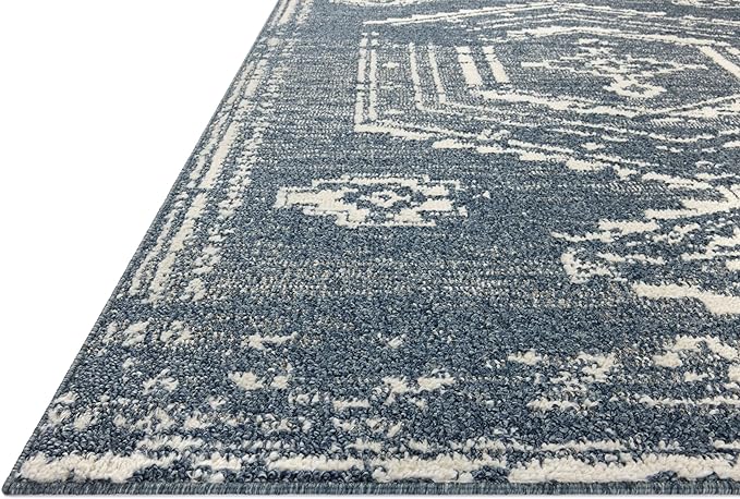 Loloi Magnolia Home by Joanna Gaines Gigi Collection GIG-03 Denim/Ivory 7'-10" - Image 5