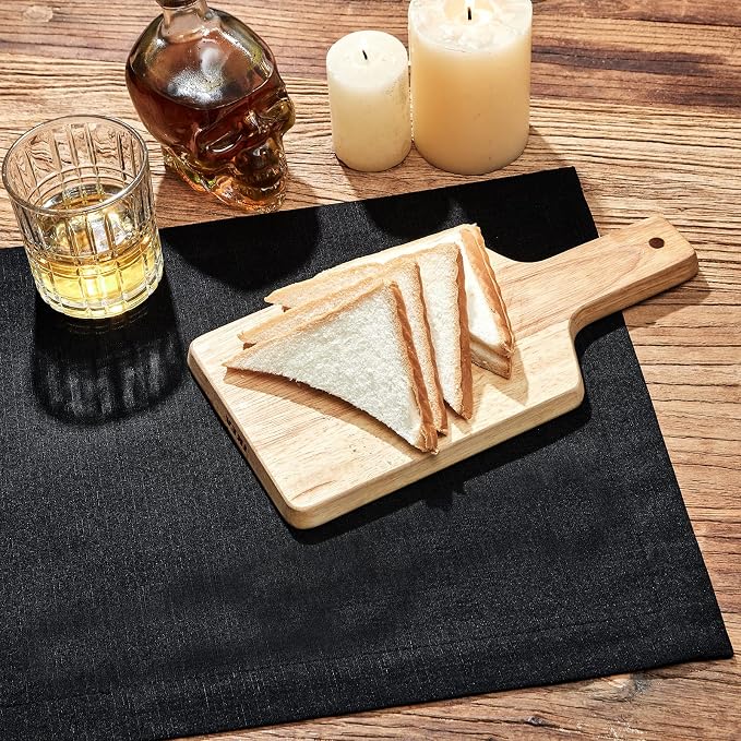 Mebakuk Linen Farmhouse Table Runner Large Burlap Style Soft and Waterproof - Image 5