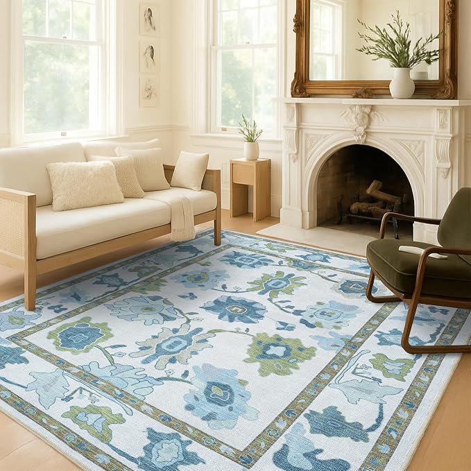Fame Living Green Oushak Rug, Extra Large Area Rugs by FameLiving%7COushakRugs