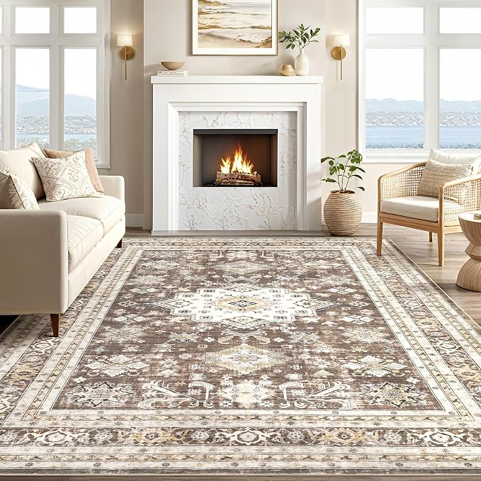 Vintage Living Room Area Rug 9x12 - Image 7