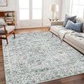 Area Rug 6'x9' Washable Vintage Traditional Floor Cover Thin Retro Kitchen by CHAMPLANT