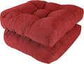 RACE LEAF 19" x 19" Patio Chair Cushions Red by RACELEAF