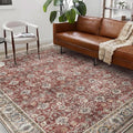 Washable Area Rug 9'x12' Boho Design Non-Shedding Easy Care Ideal by CHAMPLANT