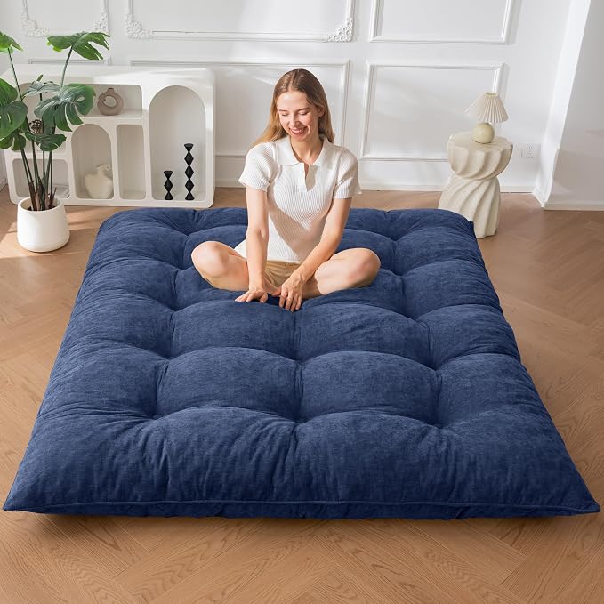 MAXYOYO Japanese Floor Mattress Full Size, Thick Chenille Tatami Mat Sleeping by MAXYOYO