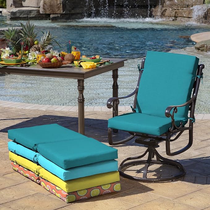 Arden Outdoor Dining Chair Cushion, 20 in x 20 in, Weather-Proof, Rain-Proof - Image 3
