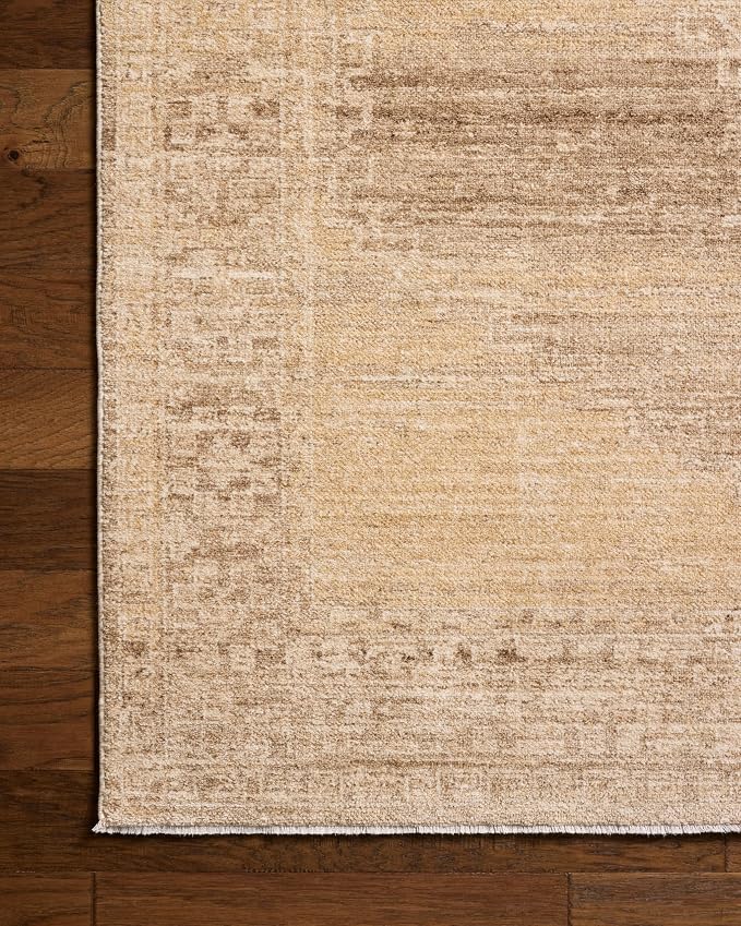 Loloi Chris Loves Julia Palma Collection PLM-07 Wheat/Taupe 2'-7" x 12'-0" - Image 6