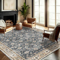 Washable Area Rug 10'x14' Boho Design Non-Shedding Easy Care Ideal by CHAMPLANT