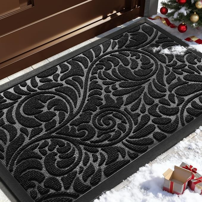Yimobra Door Mat Outside Entrance 29.5x17, Waterproof Sturdy Outdoor Mats by Yimobra