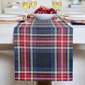 Solino Home Linen Plaid Table Runner 60 Inches by SolinoHome