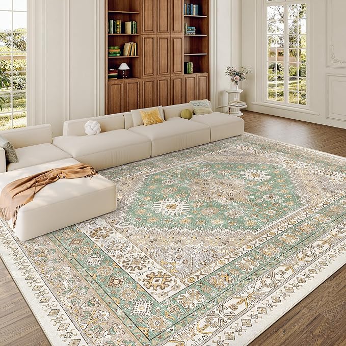 zesthome 8x10 Area Rugs for Living Room, Non-Slip Backing Washable Rugs - Image 3