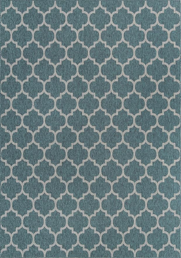 Unique Loom Outdoor Trellis Collection Area Rug - Image 3