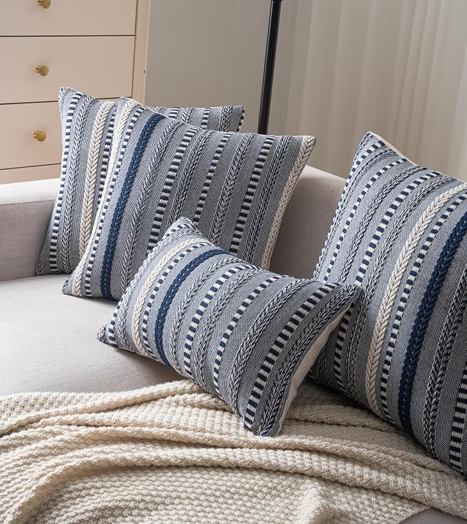 Boho Throw Pillow Covers 12x20 Inch Set of 2, Farmhouse Decorative Couch Pillow - Image 5