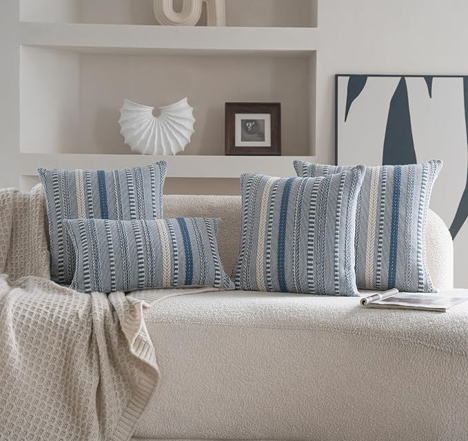 Boho Throw Pillow Covers 12x20 Inch Set of 2, Farmhouse Decorative Couch Pillow - Image 7
