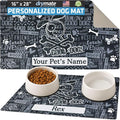 Drymate Personalized Pet Bowl Placemat, Custom Dog & Cat Food Feeding Mat by Drymate