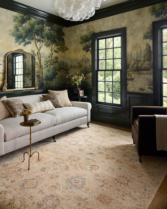 Loloi Chris Loves Julia Palma Collection PLM-11 Natural/Multi 2'-7" x 7'-6" by Loloi