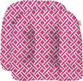 RSH DECOR: Tufted U-Shape Wicker Seat Cushions Set of 2 | 19” x 19” | by RSHDECOR