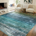 Kokia Abstract Area Rugs 6x9 Boho Washable Distressed Retro Indoor Floor Rug by Kokia