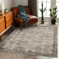 Area Rug 5'x7' Washable Rug Vintage Traditional Floor Cover Thin Retro Kitchen by CHAMPLANT