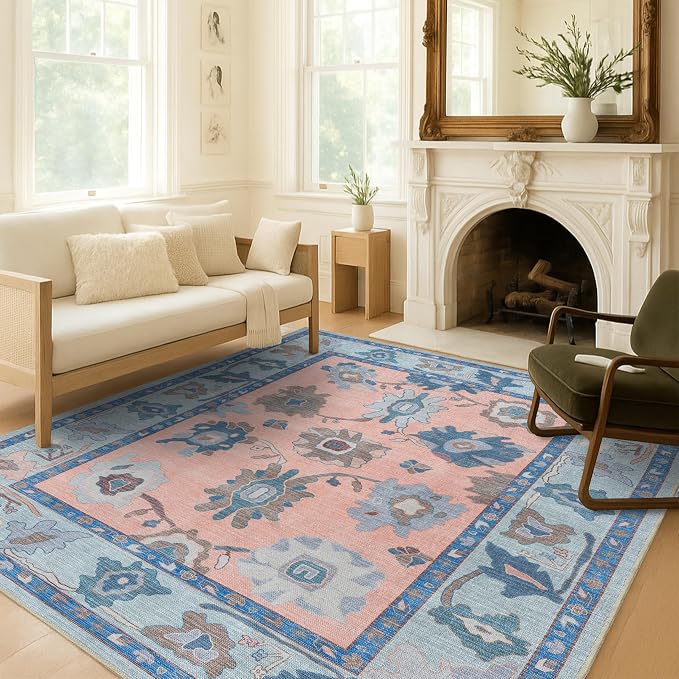 Fame Living Modern Oushak Rug, Small Rugs, Door mat, Doormat - Image 2