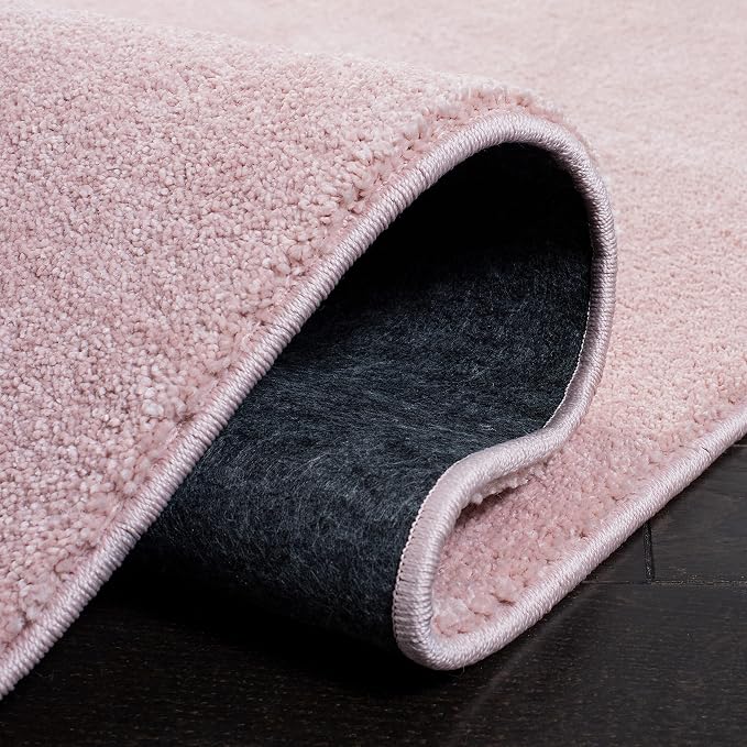 SAFAVIEH Pattern and Solid Collection 6'7" Round Pink PNS320 Non-Shedding Area - Image 5