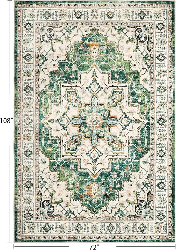 zesthome 6x9 Area Rugs, Machine Washable Rugs - Image 2